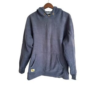 Tracksmith Trackhouse Sweatshirt navy blue running hoodie Men large heavy cotton